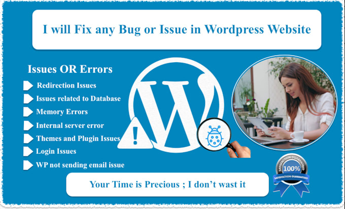 fix wordpress issues,  error or edit theme