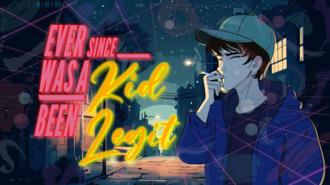 make beautiful animated lyric music video for your song
