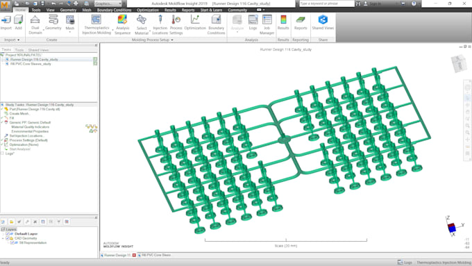 analyze plastic injection molds using autodesk moldflow