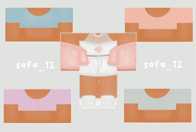 Make Aesthetic Roblox Clothing For You By Safa 12 Fiverr - roblox outfit crop top