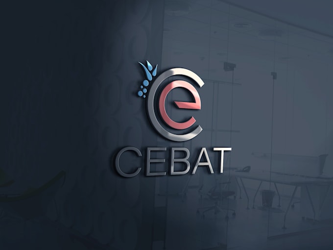 design a geometric wordmark circular stamp logo and icon