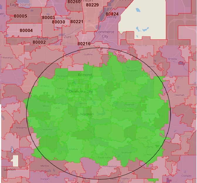 provide demographics and housing data in a radius