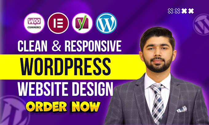 build custom website design, business website development as wordpress developer