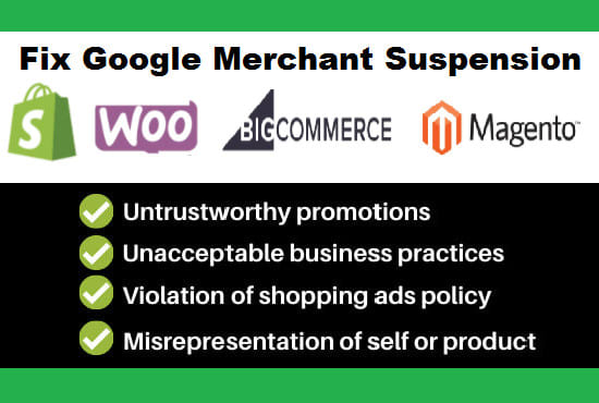 fix google merchant center account suspension