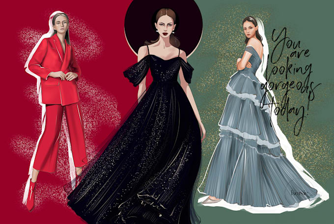 draw a fashion illustration