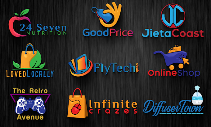 create ebay shopify online store logo design