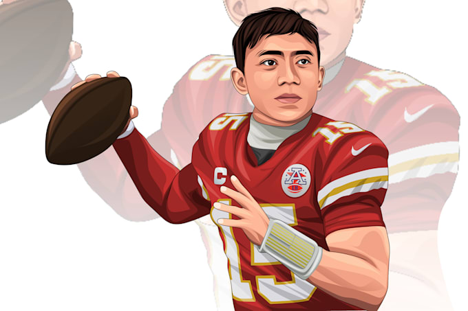 draw yourself into an amazing sports athlete