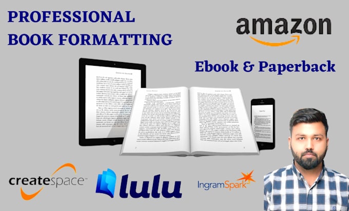 do ebook formatting and publishing for amazonkdp paperback and kindle