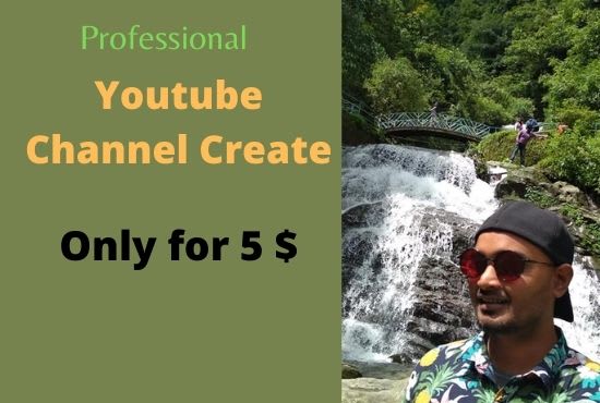 create, setup, full youtube channel for any business