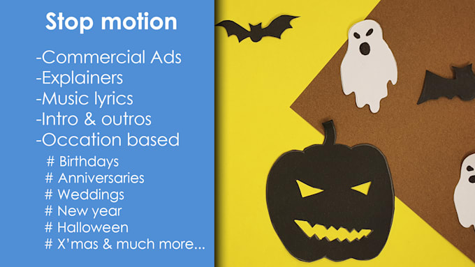 make stop motion lyric video ads