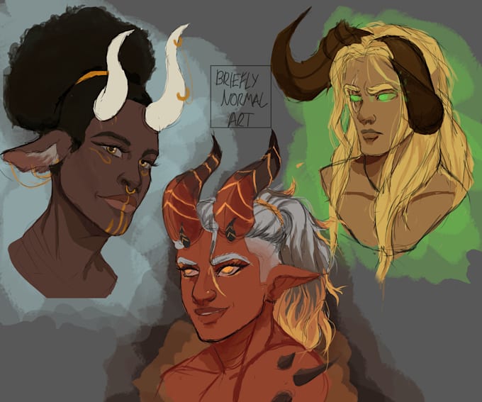 draw character designs for you