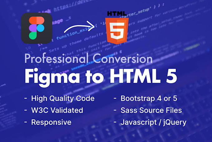 Convert your figma design files to html by Egemem | Fiverr