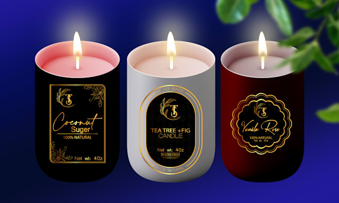 do vintage candles and soap label design asap