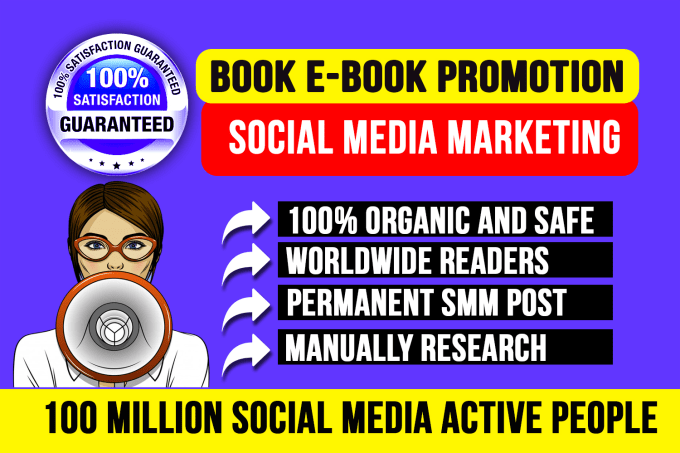 Hire a freelancer to promote your book, ebook, kindle book promotion on social media