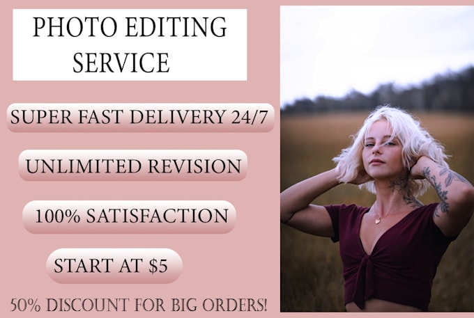do photoshop editing for you