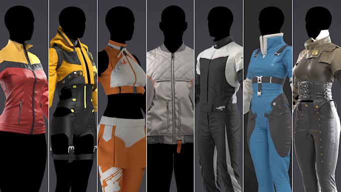 do highly detailed marvelous designer or clo3d visual clothing