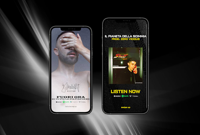 do music promo video for instagram and facebook stories