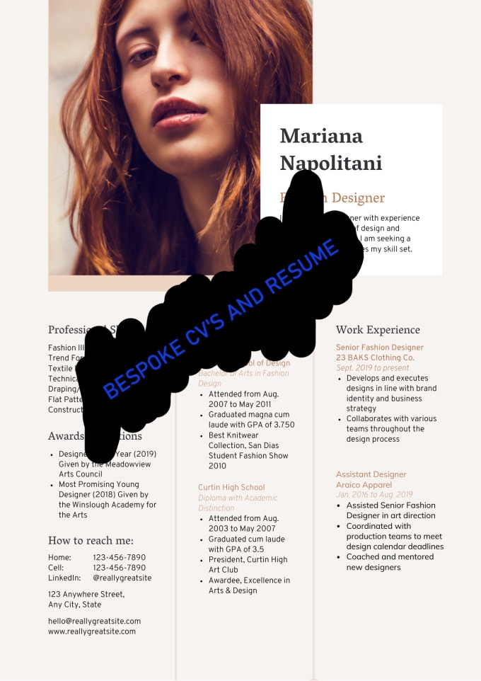 Design A Bespoke Cv Or Resume For You To Make You Stand Out By Oli1103 Fiverr