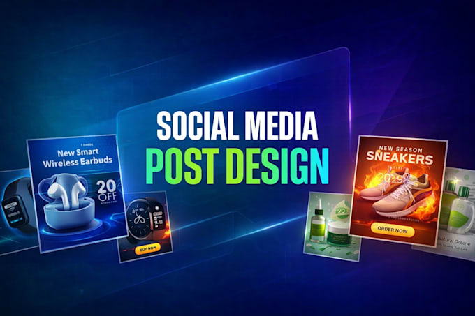 generate social media post designs for automation content with ai