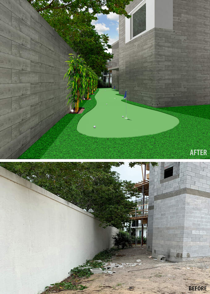 do architectural visualization before after
