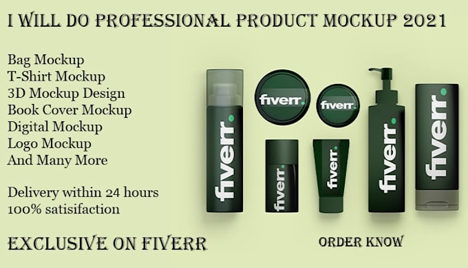 do professional product mockup 2021