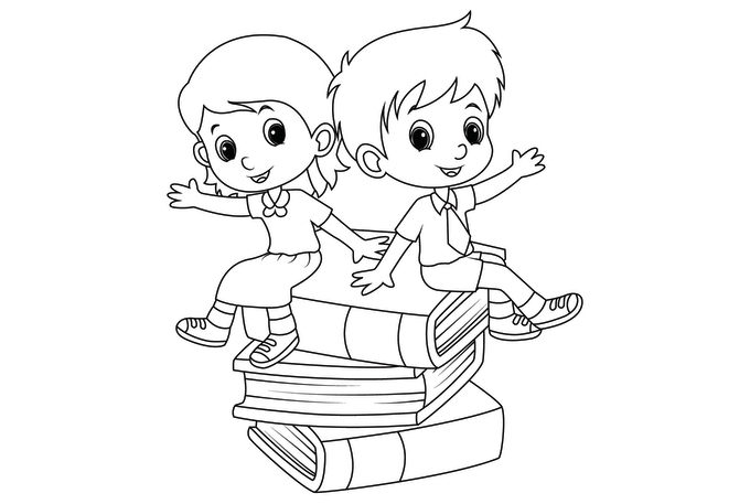 Draw coloring book page for children by Sezan12 | Fiverr