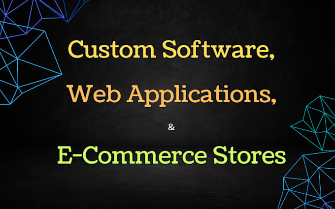develop complete custom software or web applications