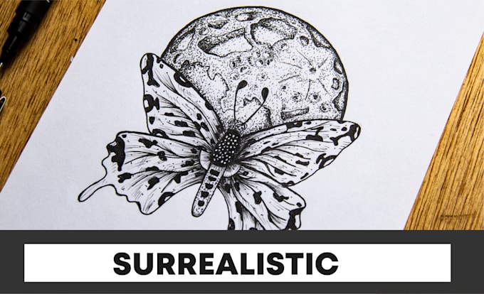 create a great surrealistic illustration
