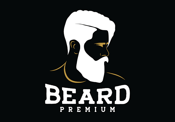 create a unique modern minimalist beard logo