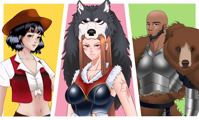 make anime and manga ilustration for you