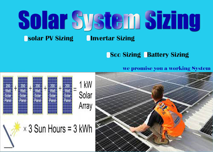 help you with your solar system sizing