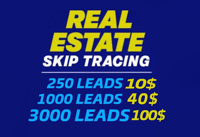 do real estate bulk skip tracing
