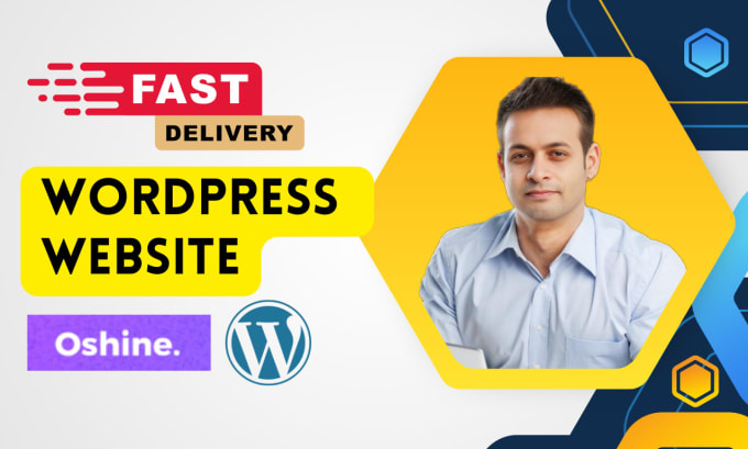 create beautiful wordpress website in oshine and elementor