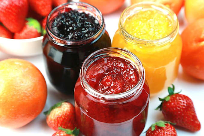 formulate recipe for fruit jam jelly ketchup and pickle