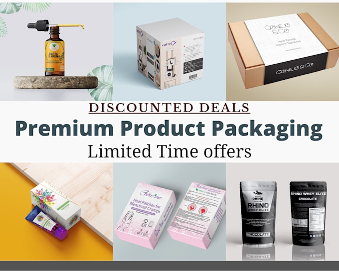 design premium product labels and product packaging
