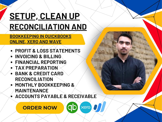 do quickbooks online or xero bookkeeping, and reconciliation