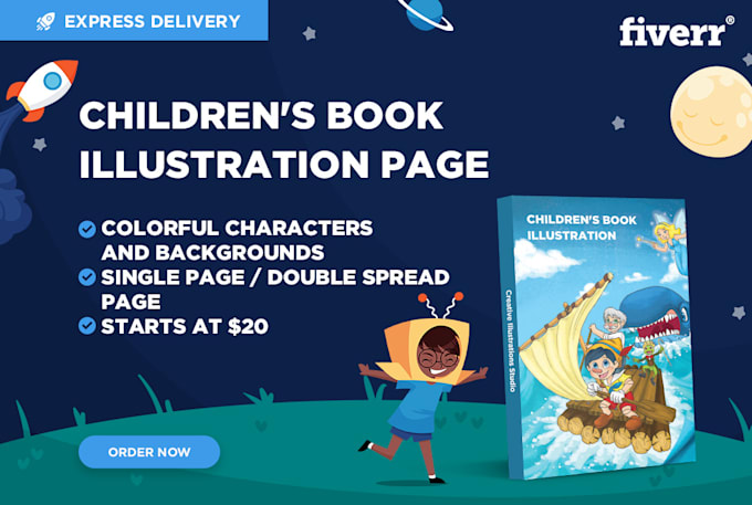 illustrate childrens book pages