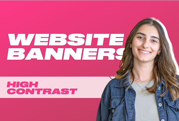 design catchy website banners for your page