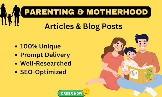 write informative parenting and motherhood articles