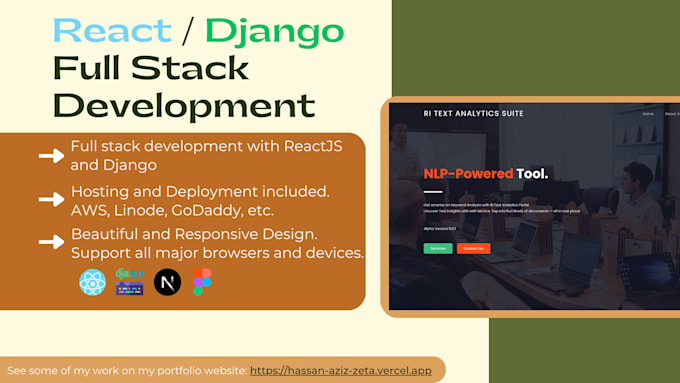 Build a full stack django react custom website in 48 hours by Fvrhassan ...