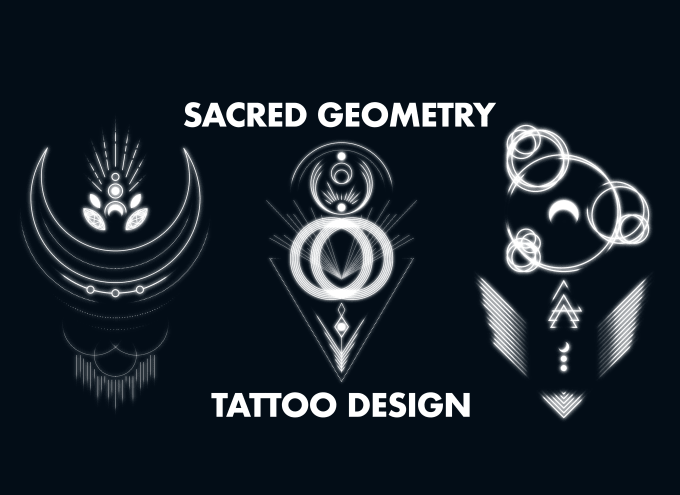 Create a minimalistic sacred geometry or mystic tattoo design by  Monographic | Fiverr