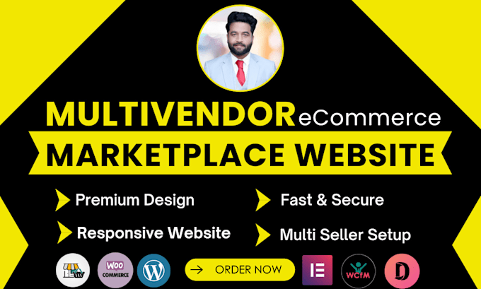 build multi vendor ecommerce marketplace website or multivendor website