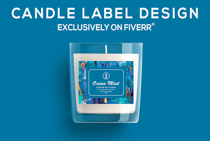 do candle label design, candle logo, product label