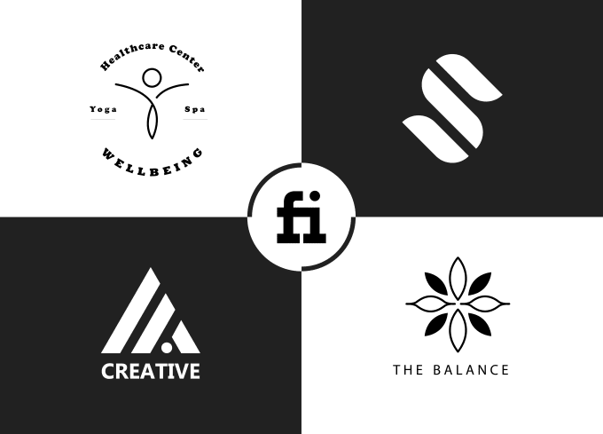 do flat modern minimalist business logo design