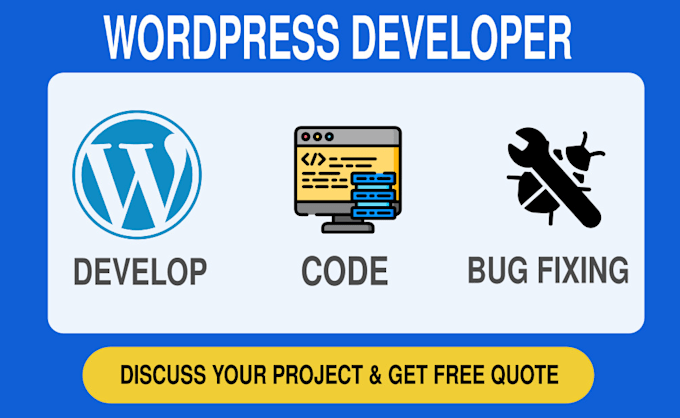 develop, fix bug ,code on wordpress website or woocommerce