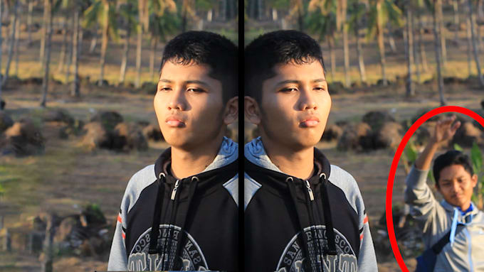 retouch a photo with high quality