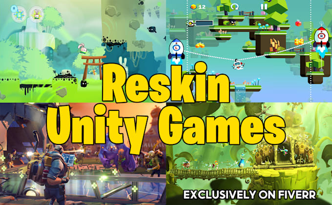 Professionally reskin unity games by Artblast | Fiverr