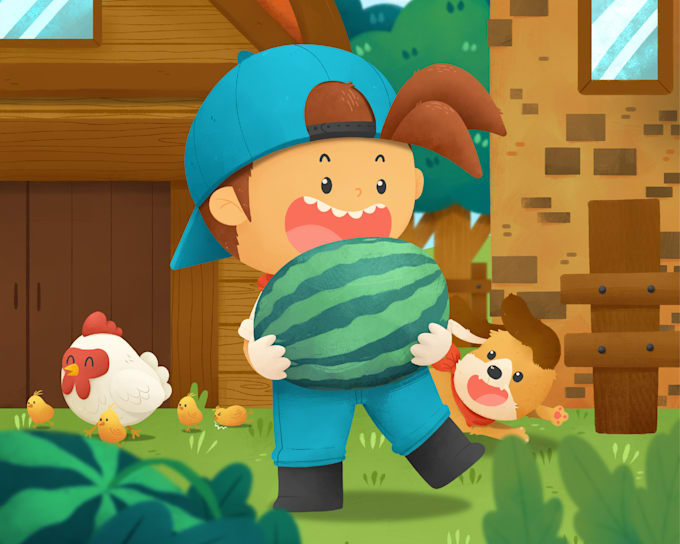 make cute character and fanart for you