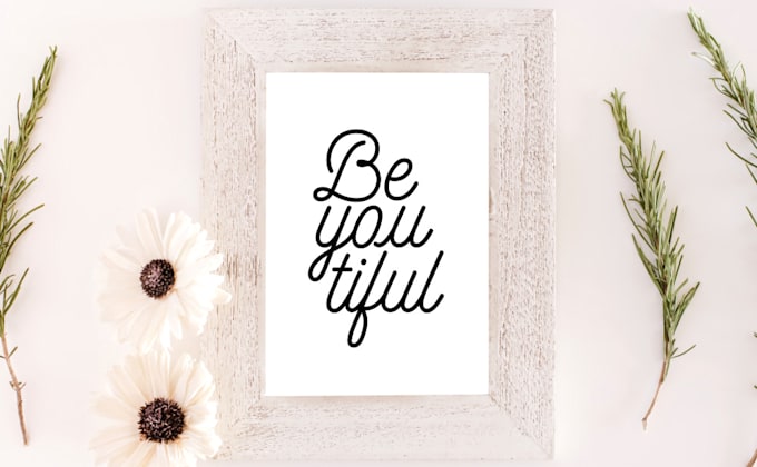 create a custom text poster
