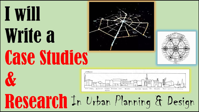 do urban planning and design case studies and research writing